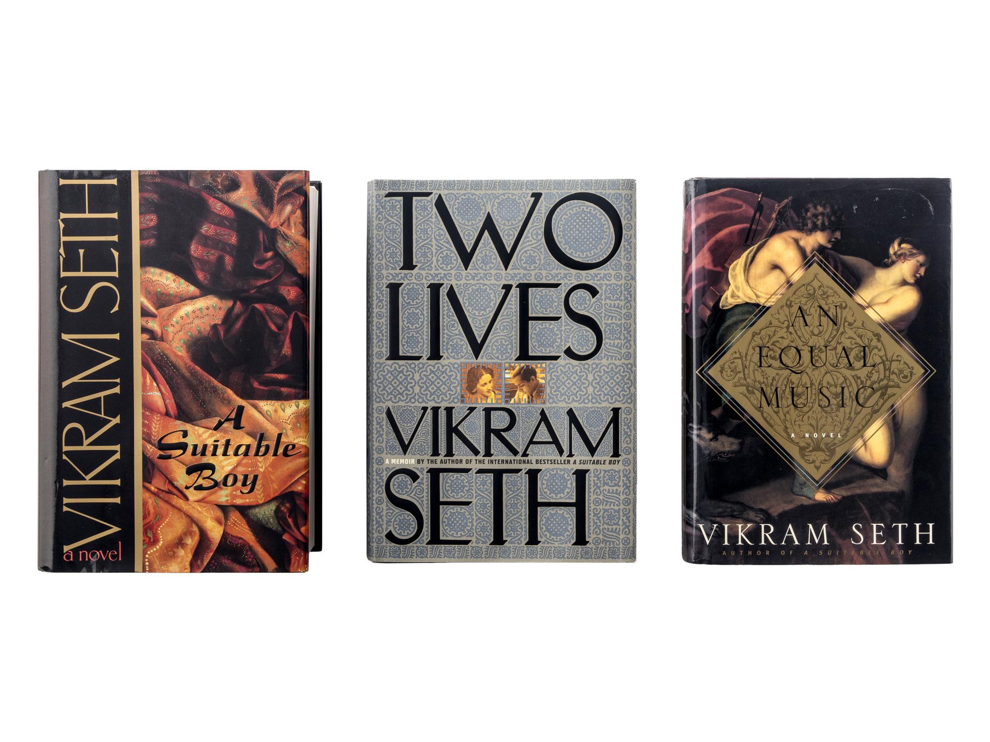 SETH, Vikram (b. 1952). A group of 3 FIRST AMERICAN EDITIONS by Seth, ALL SIGNED, comprising: