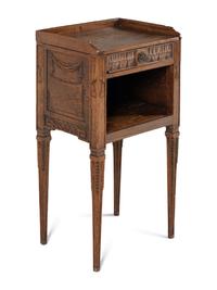 A Late George III Provincial Carved Oak Side Table
