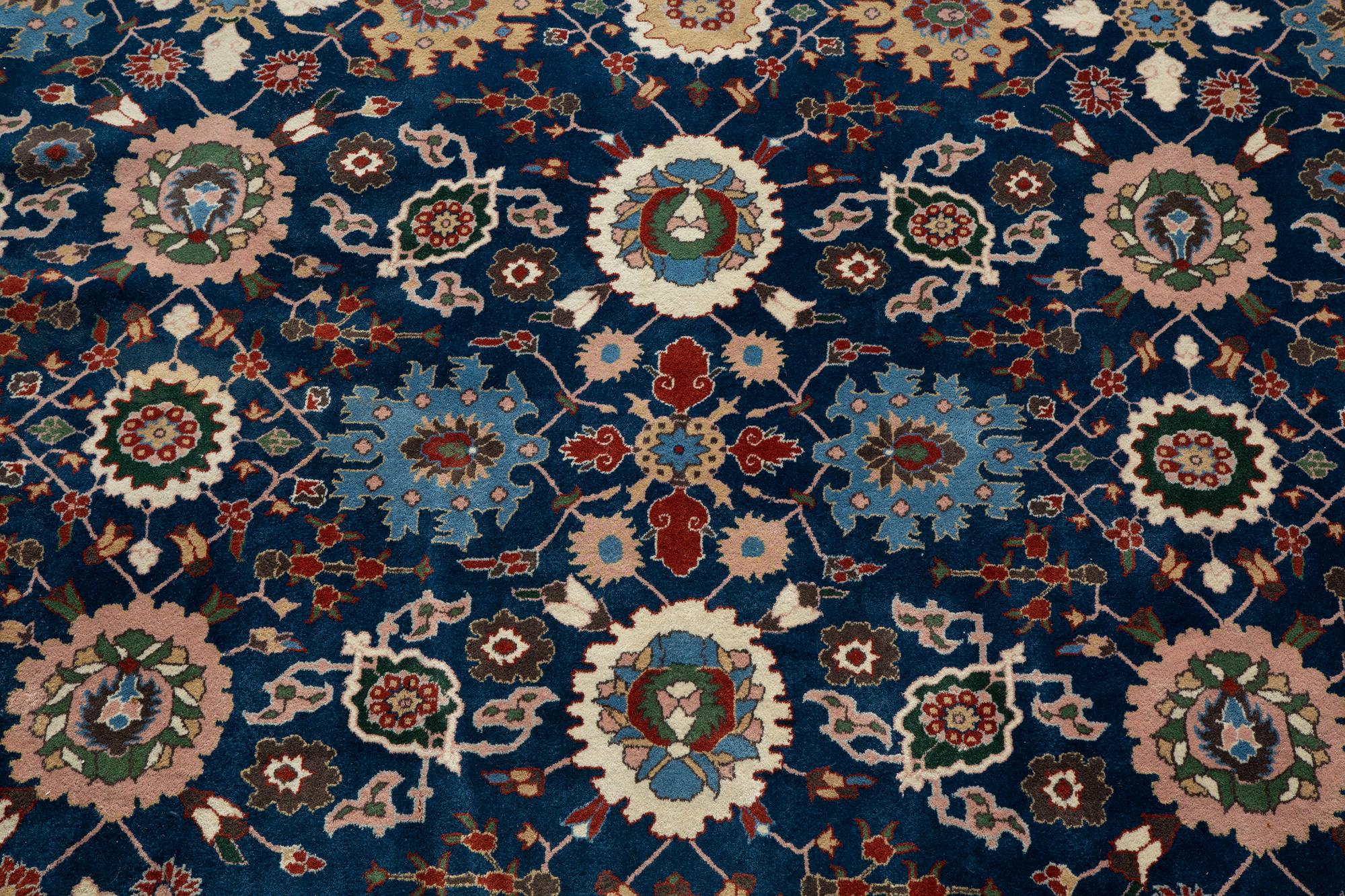 A Chinese Kurdistan Design Wool Rug — 20th Century