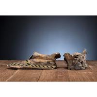 Apache Beaded Hide Moccasins