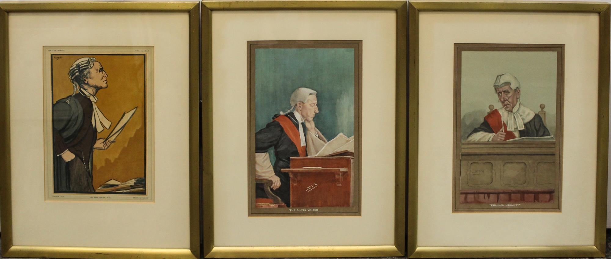 Sir Leslie Matthew Ward (Spy), (British, 1851-1922), Judges (a set of six)