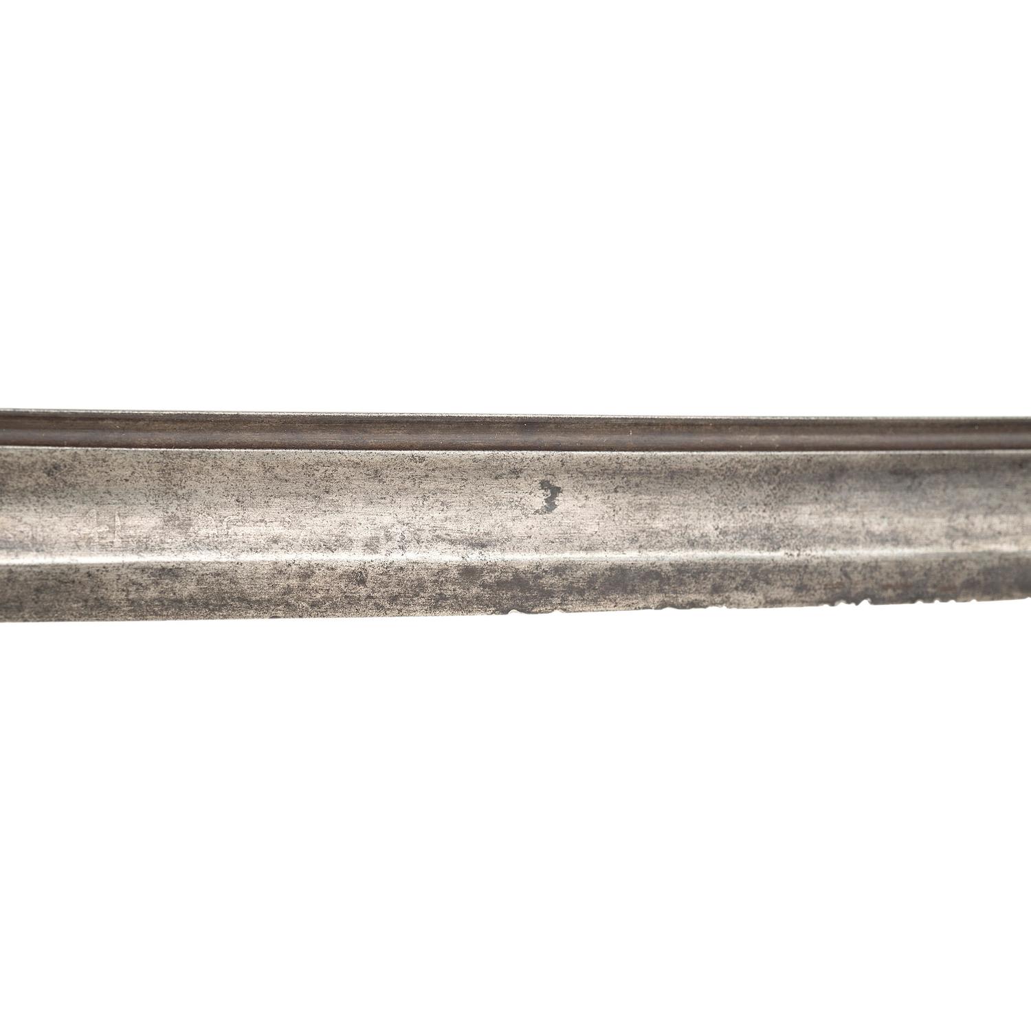 French Import Foot Officers Sword Etched to Lt. Col. John C. Black - 37th Illinois Infantry and Congressional Medal of Honor Recipient