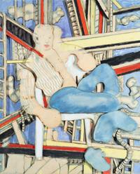 Larry Rivers (American, 1923–2002) — Blue Collar Holiday, 1990
