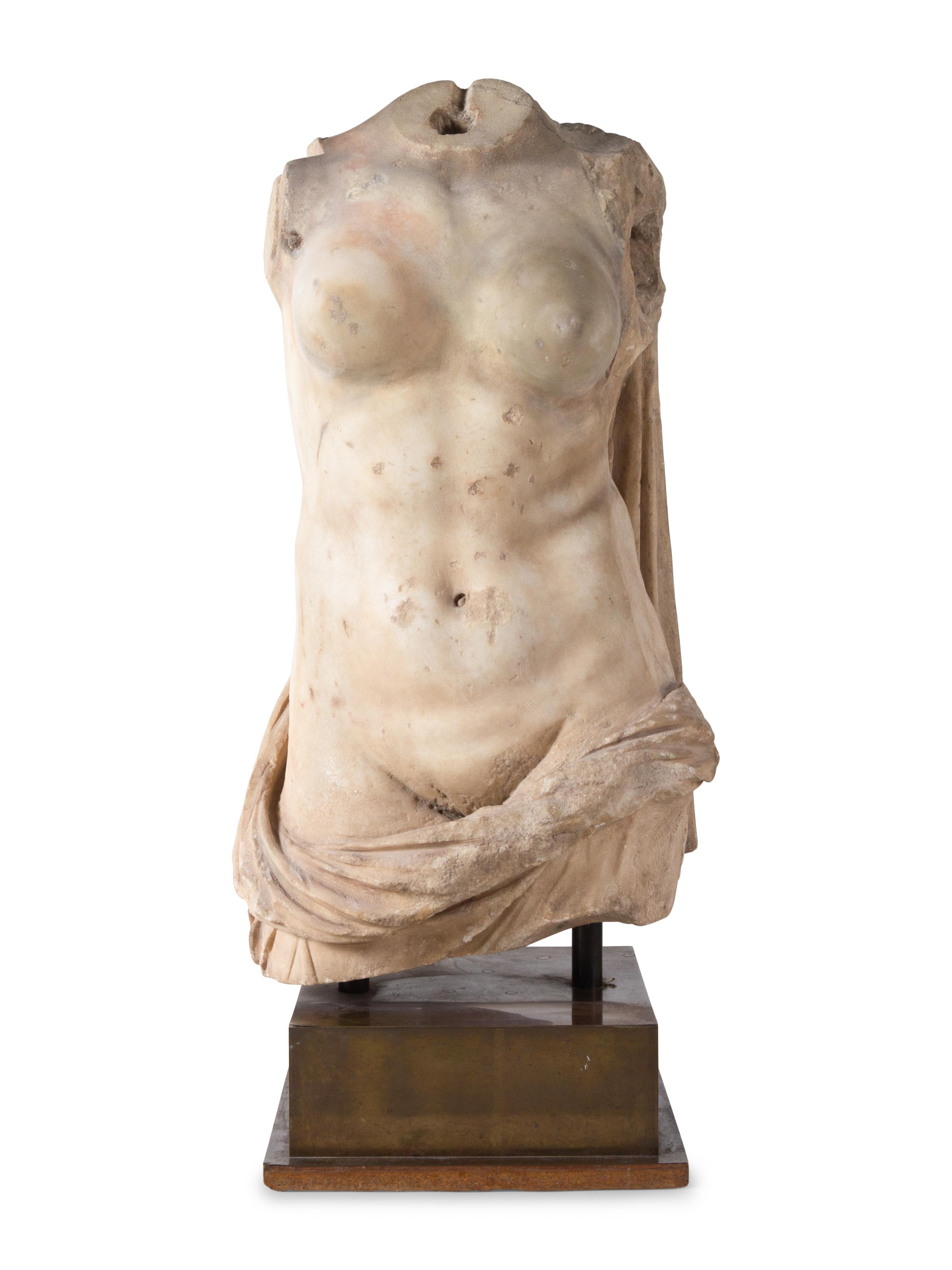 A Roman Marble Torso of the Goddess Venus (Pontia - Euploia Type)