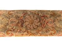 A Louis XV Style Polychrome Painted Giltwood Bench