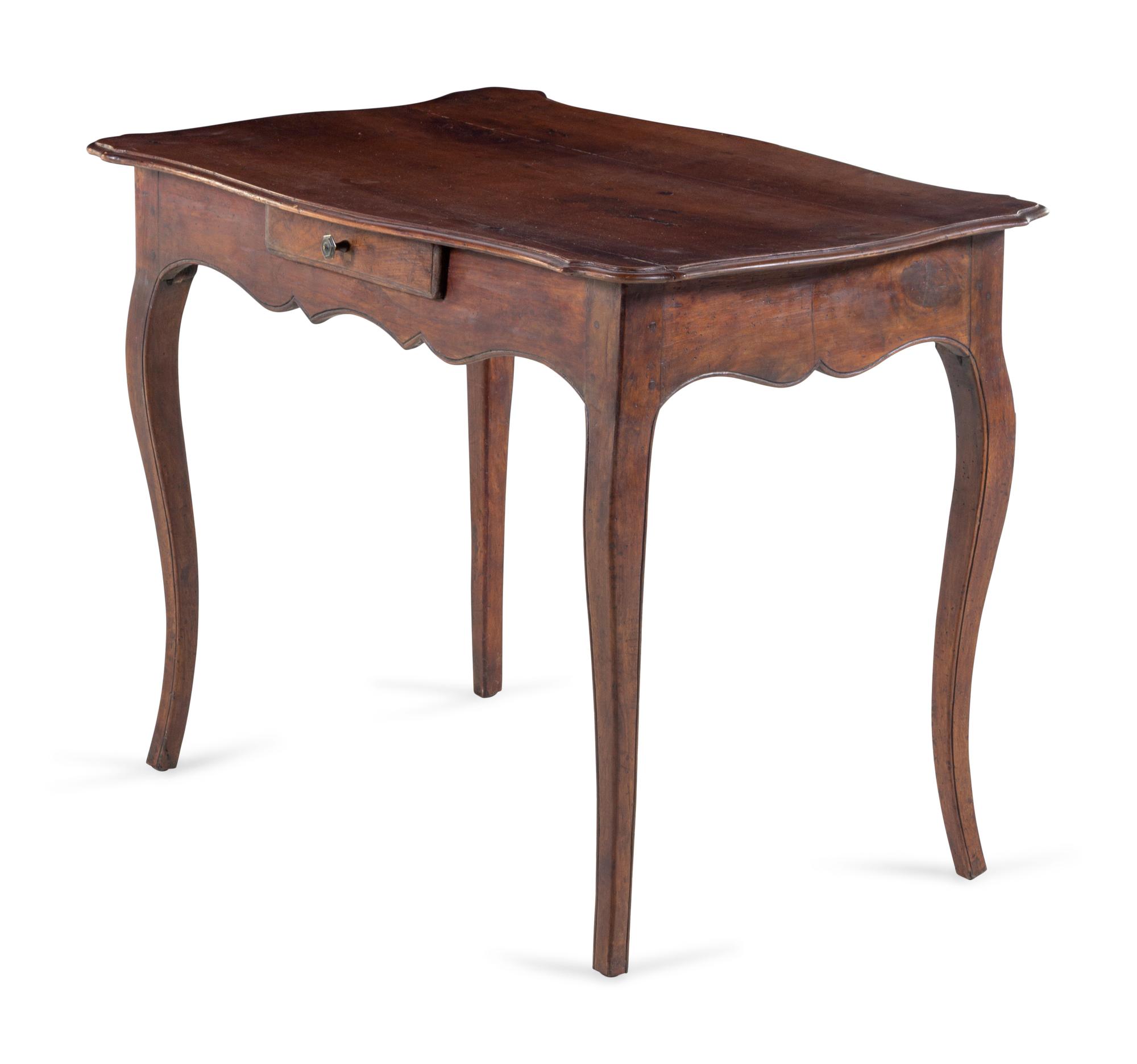 A Louis XV Provincial Walnut Table à Écrire