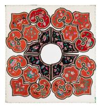Four Chinese Embroidered Silk Ladies' Festival Collars