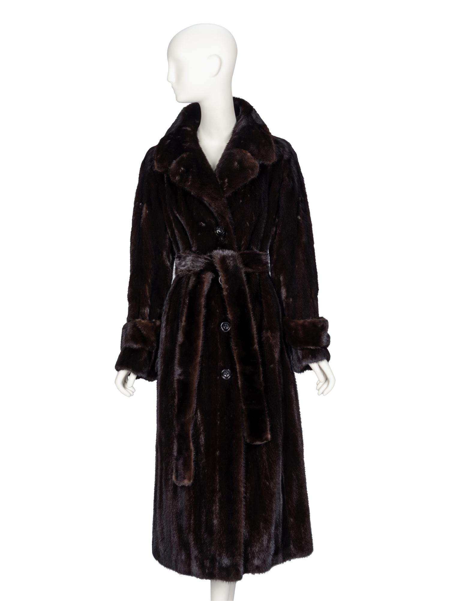 Christian Dior, Belted Mink Fur Coat