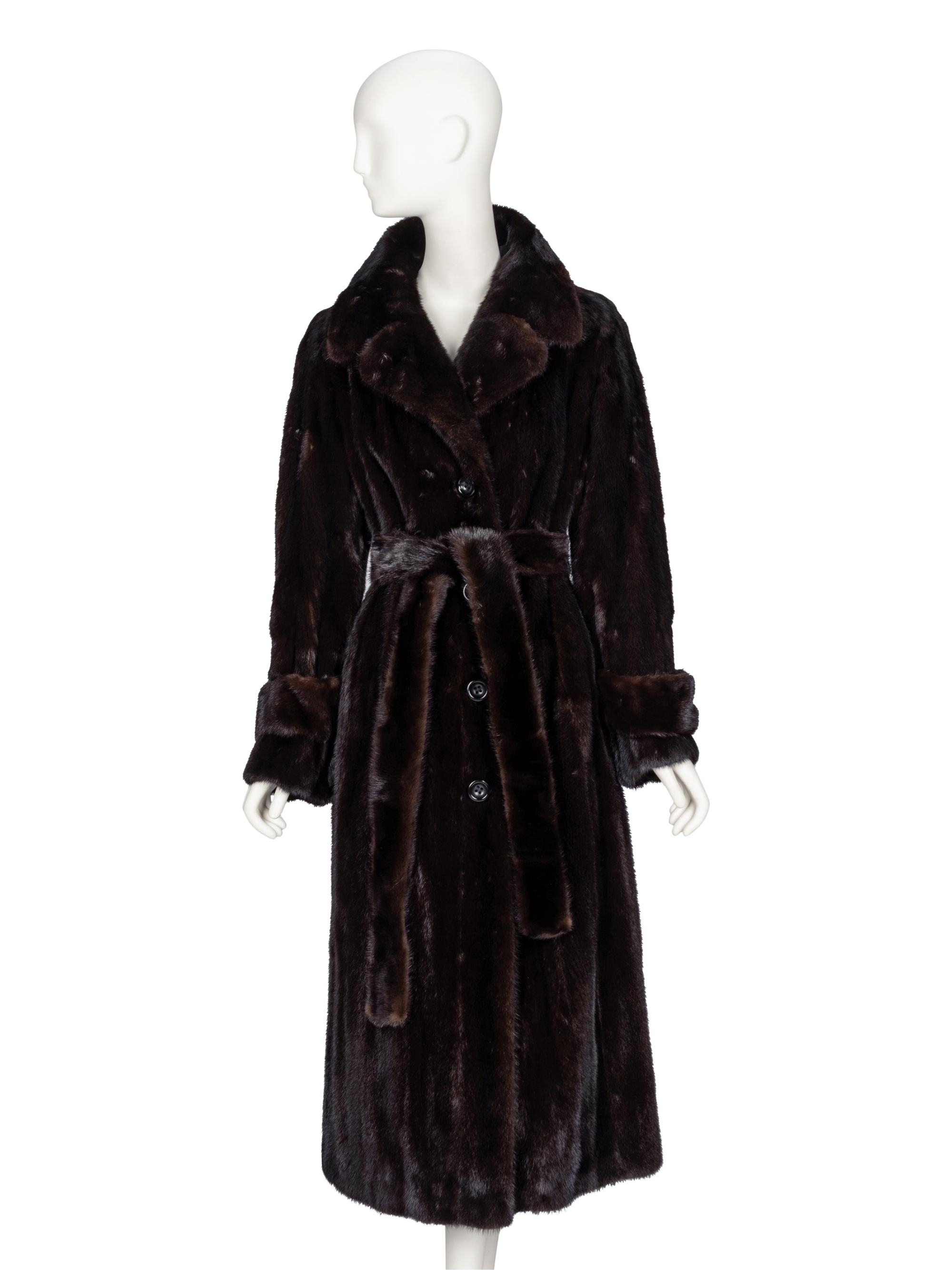 Christian Dior, Belted Mink Fur Coat