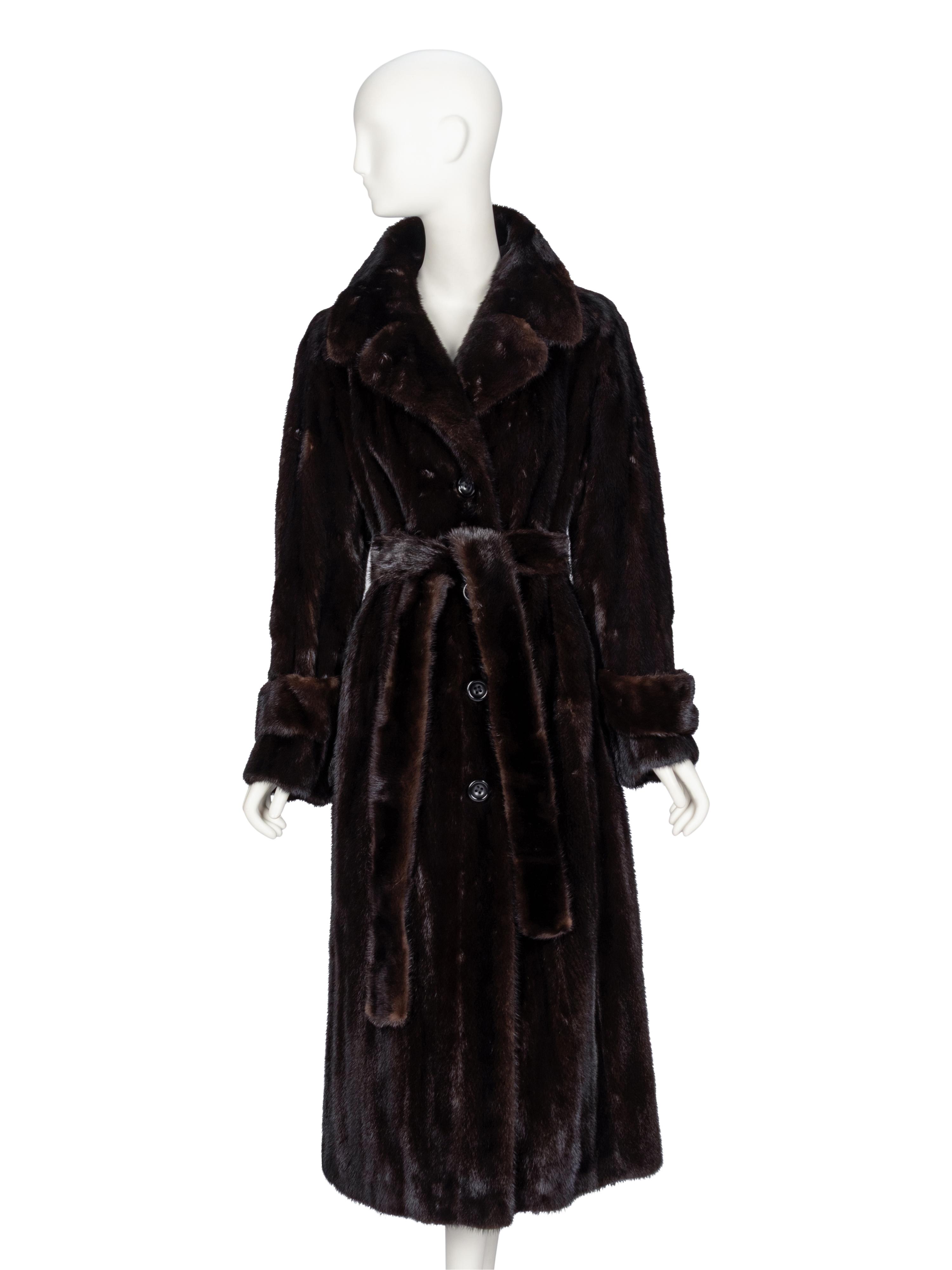 Christian Dior, Belted Mink Fur Coat