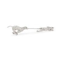 ANTIQUE, DIAMOND JABOT PIN