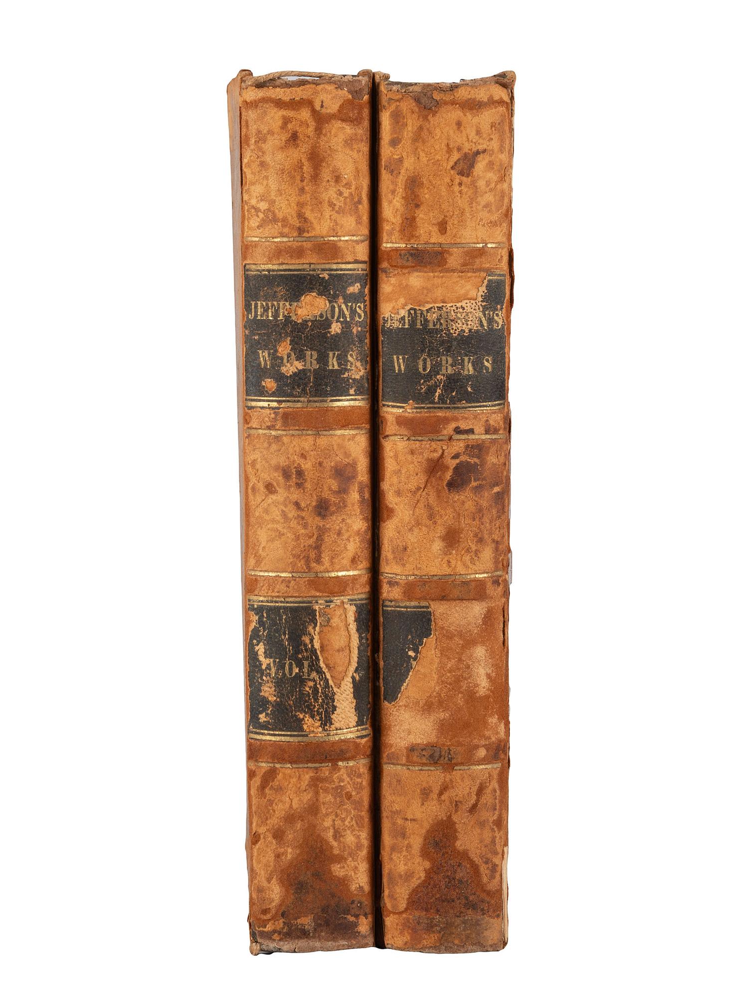 American Biography & History JEFFERSON, Thomas (1743-1826). Memoirs, Correspondence, and Miscellanies from the papers of... Thomas Jefferson Randolph, editor. Charlottesville: F. Carr and Co., 1829.