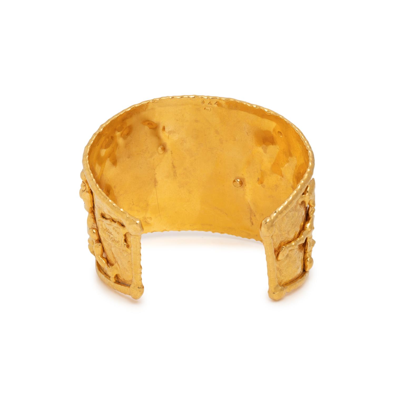 JEAN MAHIE, HIGH KARAT YELLOW GOLD CUFF BRACELET