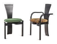 A Set of Two Westnofa Armchairs and Four Westnofa Dining Chairs