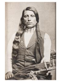 [NATIVE AMERICANS]. ANDERSON, J.A., photographer. Chief Hollow-Horn Bear. Rosebud, SD, 1900.