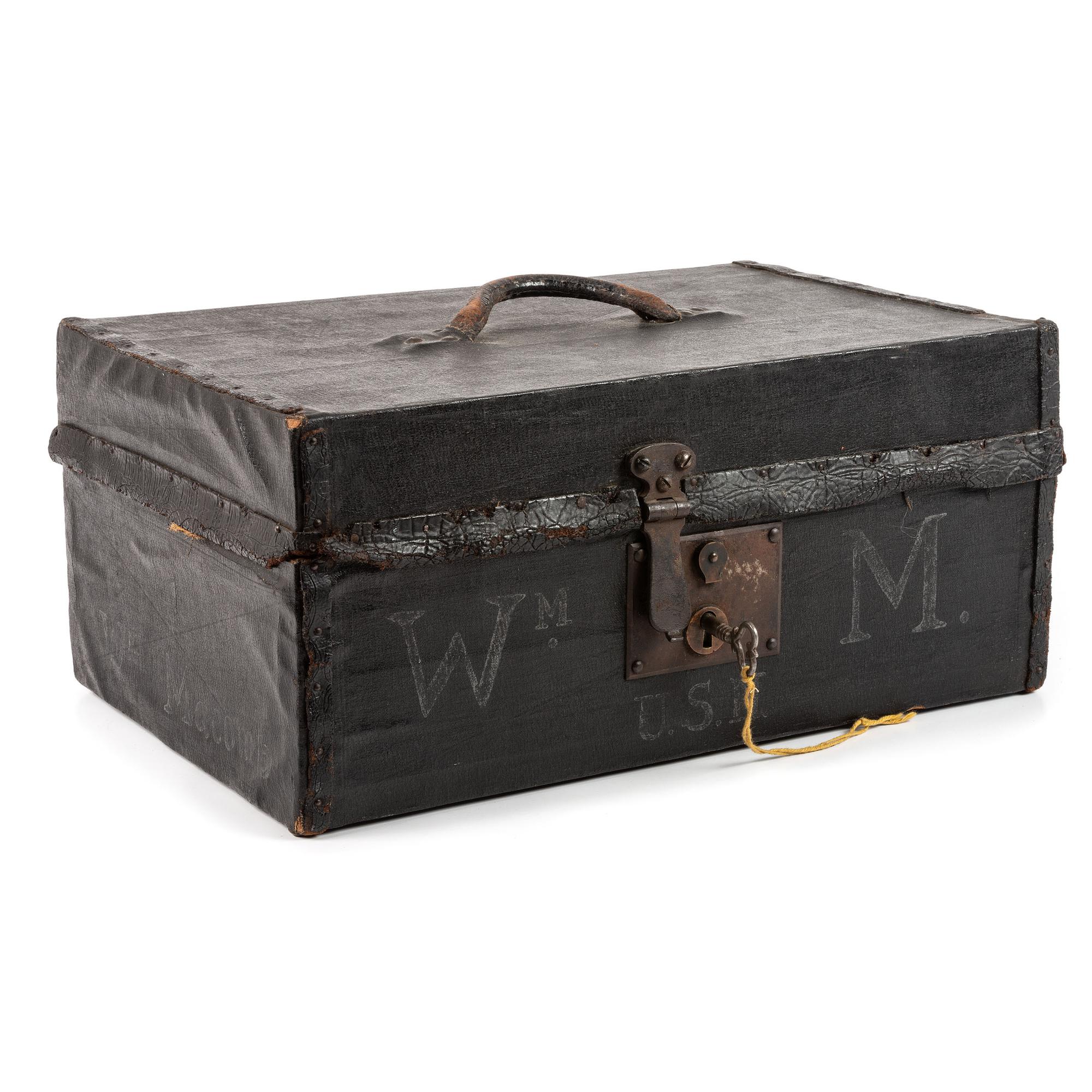 [CIVIL WAR] - [US NAVY]. MACOMB, William H. (1818-1872). Leather-covered travel case. N.p., n.d.