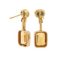 CITRINE AND AQUAMARINE EARRINGS