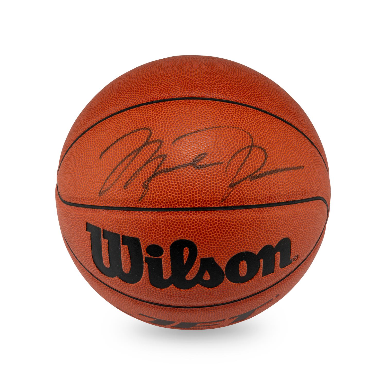 A Michael Jordan Signed Autograph Basketball (Beckett Authentication Services Letter)