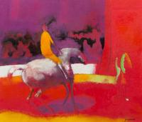 Paul Guiramand, (French, 1926-2008), La salut de cavalier