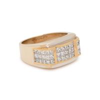 BICOLOR GOLD AND DIAMOND RING