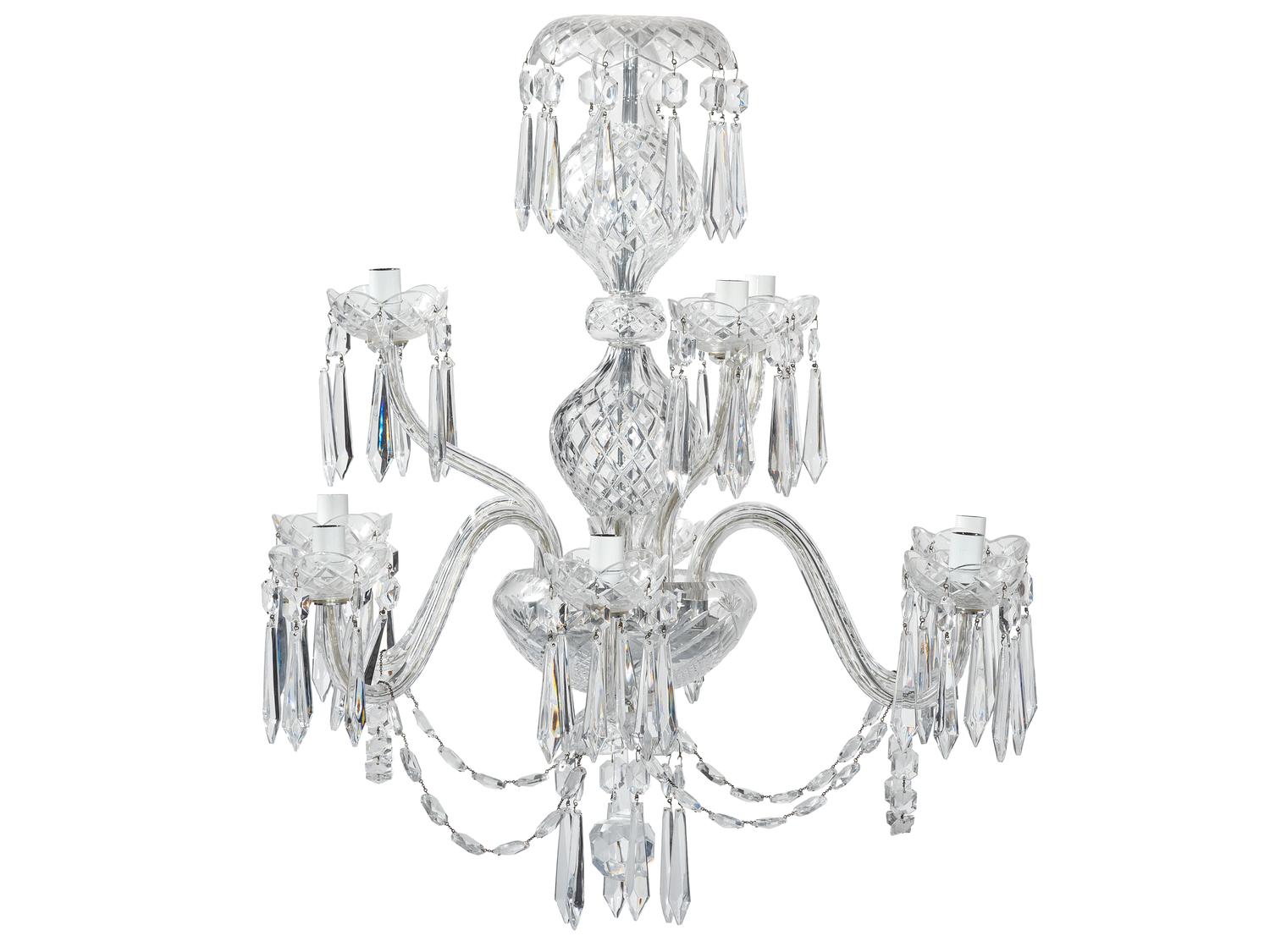 A Waterford Crystal Nine-Light Chandelier