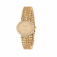 Baume & Mercier, Ref. 98523-9, 14K Yellow Gold Watch with Diamond Bezel