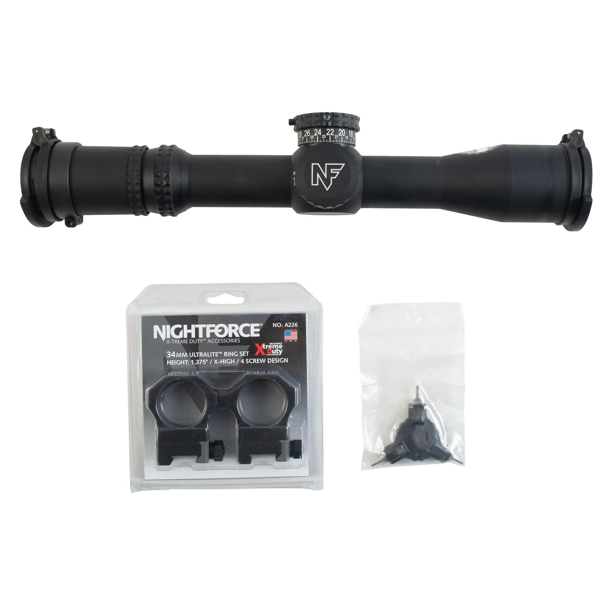 Nightforce ATACR 4-16x42mm F1 ZeroHold .250 MOA Digillum PTL C542 Scope in Box with Accessories