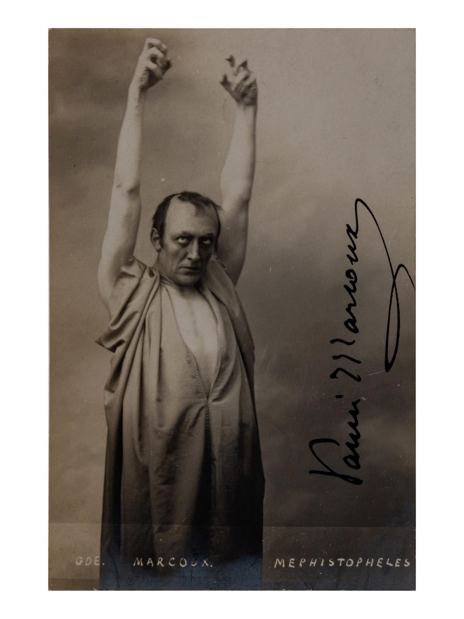 [20TH-CENTURY OPERA SINGERS]. A group of 5 signed photographs or photographic postcards of opera singers from the 1910s, comprising images of: