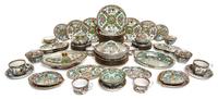 A Chinese Export Rose Medallion Porcelain Service Width of widest 10 5/8 inches. — FIRST HALF 20TH CENTURY