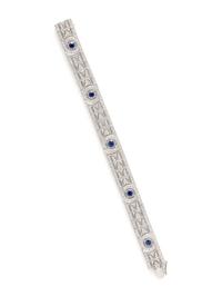 DIAMOND AND SAPPHIRE BRACELET