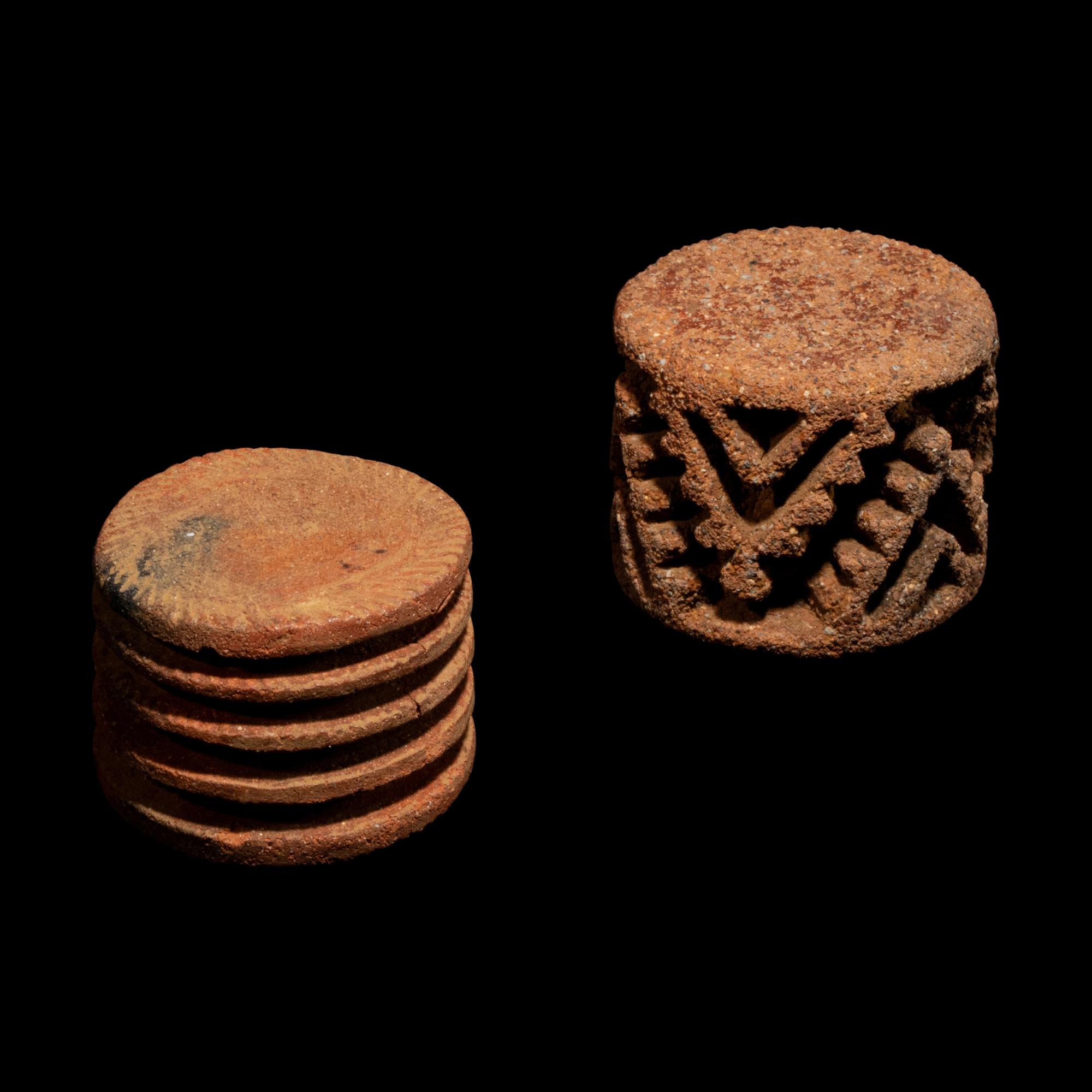 Two Pre-Columbian Stamp Rollers