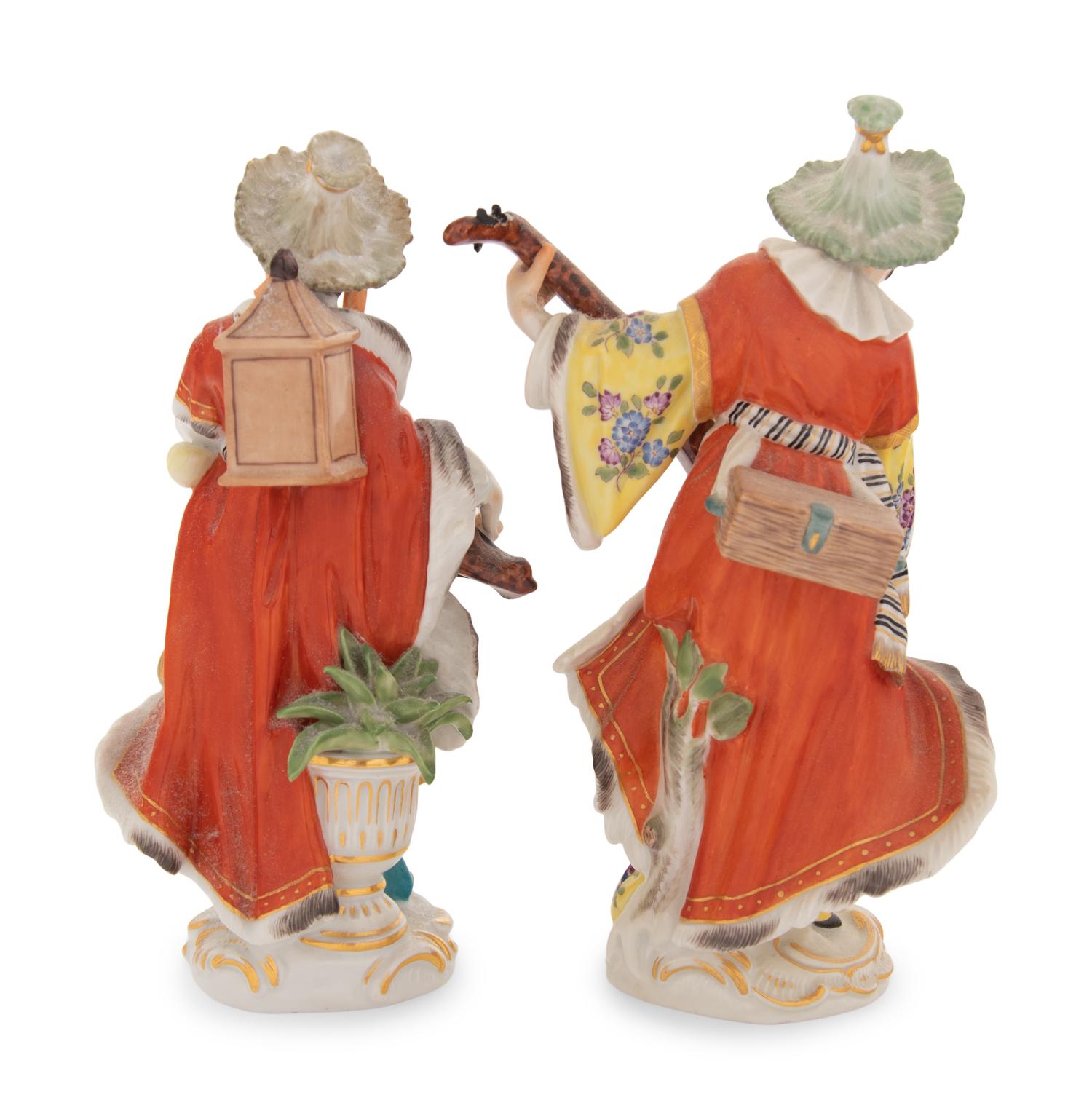A Pair of Meissen Porcelain Malabar Figures
