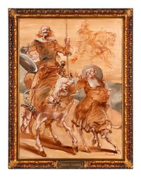 Don Quichotte au Cirque dans l'Arene and Le Rêve du Don Quichotte (a pair)