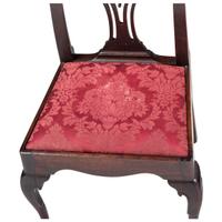 A Chippendale Carved Walnut Pad-Foot Side Chair