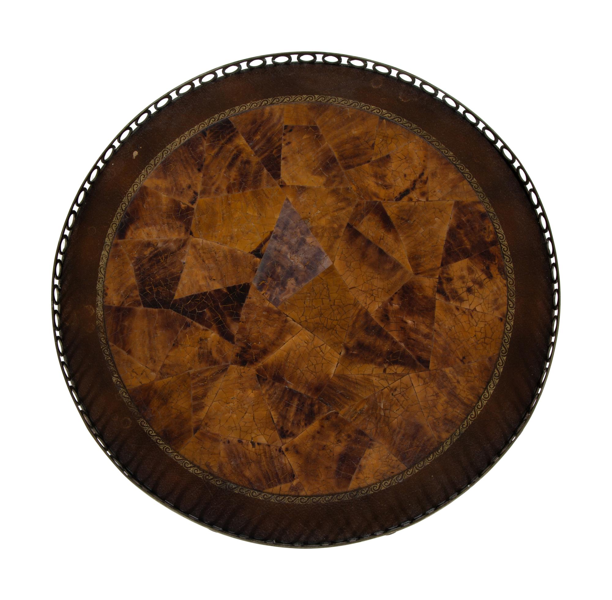 A French Brass Side Table After the Model by Adam Weisweiler