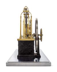 A Brass and Silvered Metal Chadburns Condensing Steam Engine