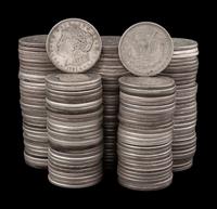A Large Collection of Morgan $1 Coins