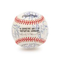 A 2000 National League Champion New York Mets Team Signed Autograph Baseball - 31 Signatures (Beckett Authentication Services Letter)