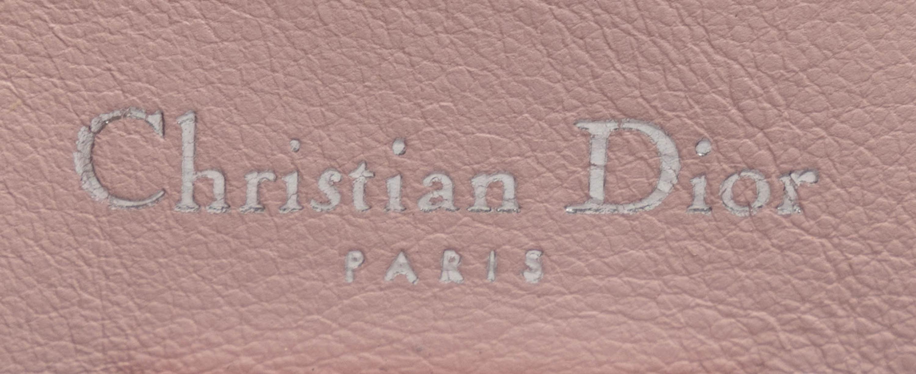 Christian Dior, Small Diorissimo Bag in Pale Pink Floral-Print Leather