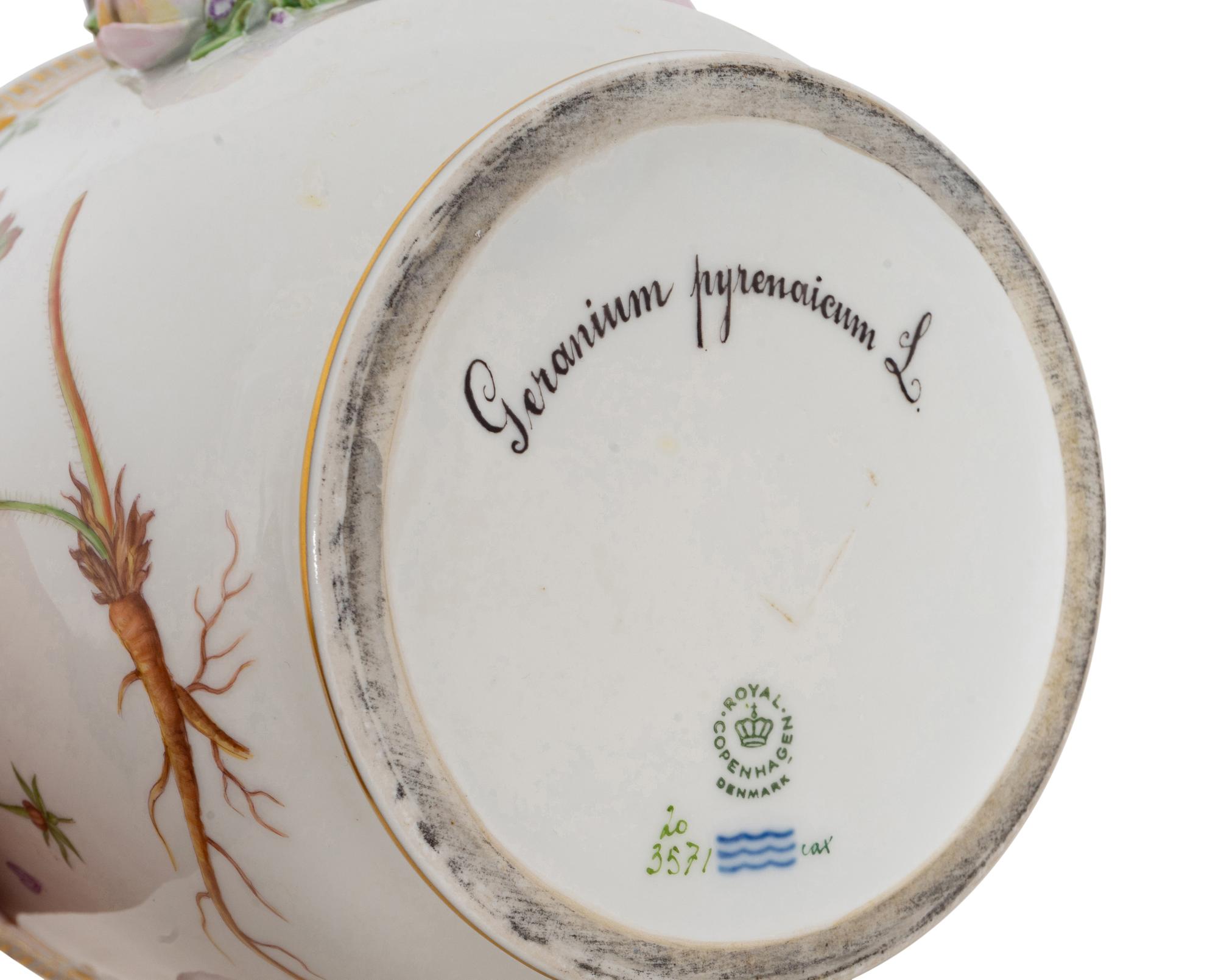 A Royal Copenhagen Flora Danica Wine Cooler