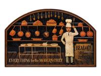 A Carved and Painted Trade Sign