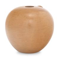 Buffware Pottery Seed Jar, with Appliqued Ear of Corn