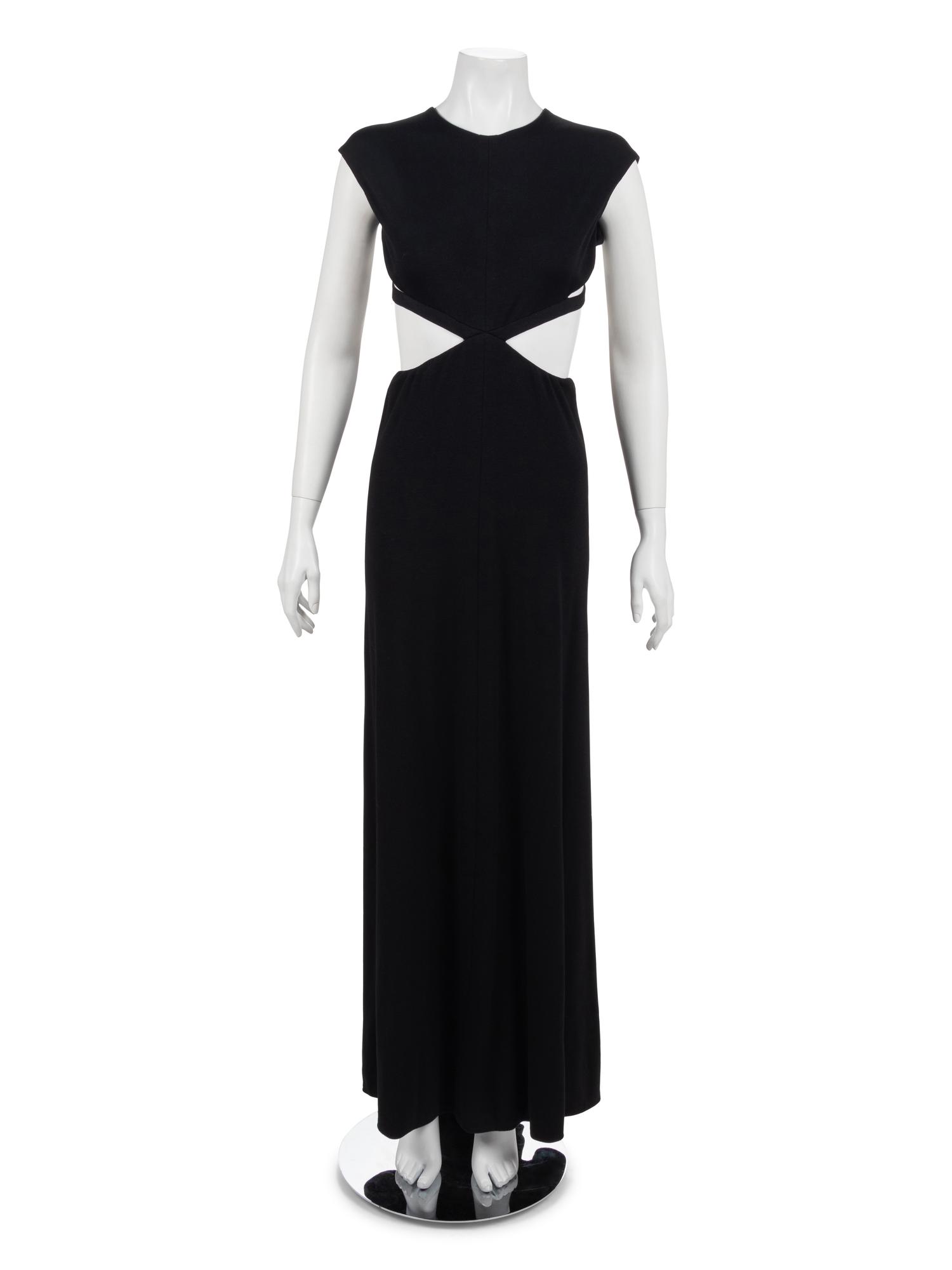 Geoffrey Beene Black Jersey Cutout Dress, Fall 1996