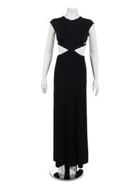 Geoffrey Beene Black Jersey Cutout Dress, Fall 1996
