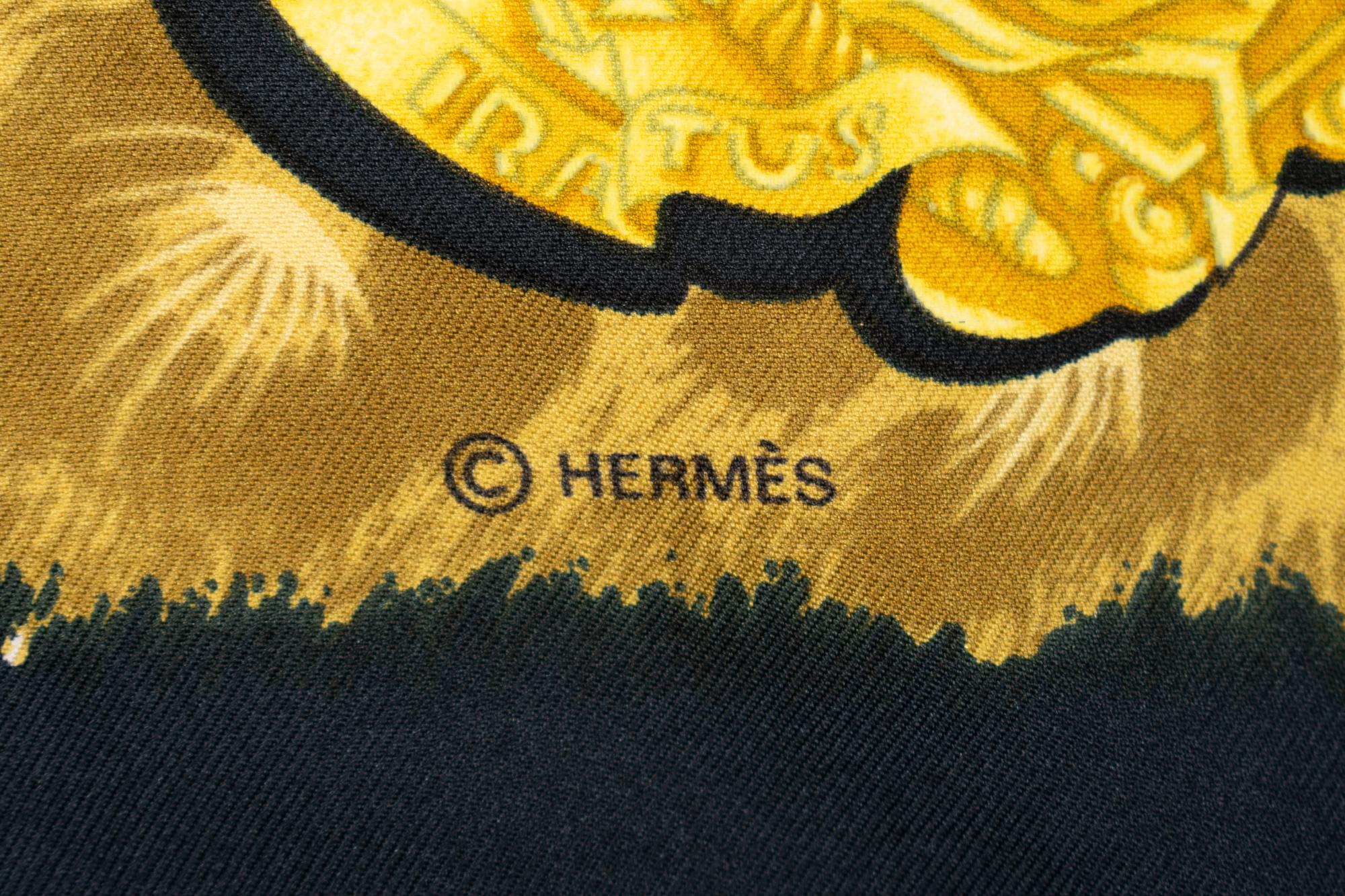 Four Scarves and One Pair of Gloves: Three Hermès, One Gucci, and One Pair of Hermès Gloves
