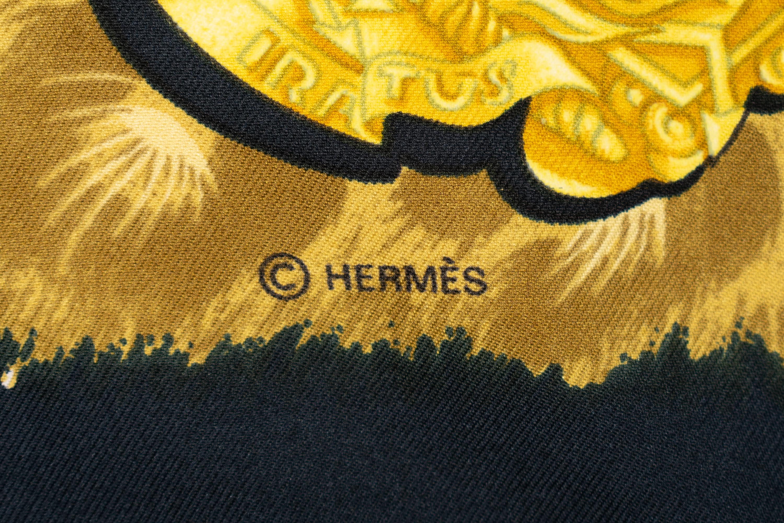 Four Scarves and One Pair of Gloves: Three Hermès, One Gucci, and One Pair of Hermès Gloves
