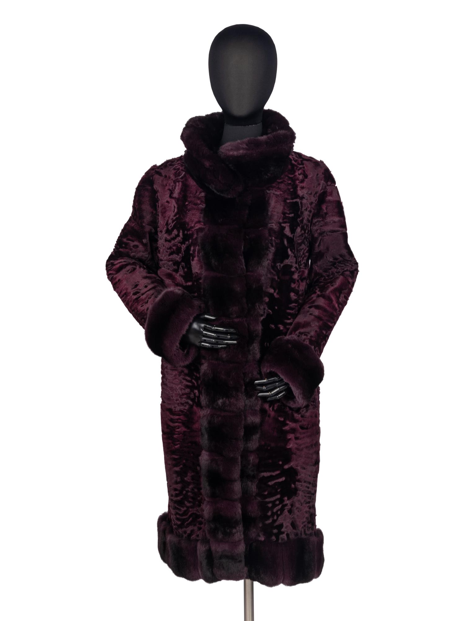 Oscar de la Renta Astrakhan & Chinchilla Coat