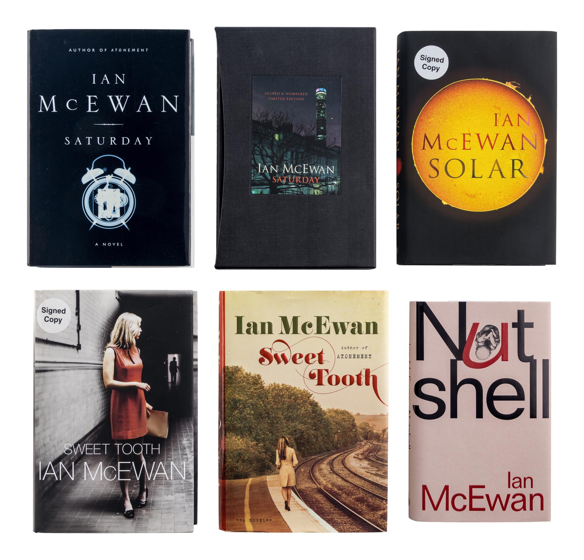 McEWAN, Ian (b. 1948). A group of 6 novels by McEwan, MOST SIGNED, comprising: