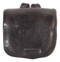 [CIVIL WAR]. Federal percussion cap pouch by J.B. Sickles, St. Louis, MO.