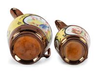 Two Copper Luster Jugs